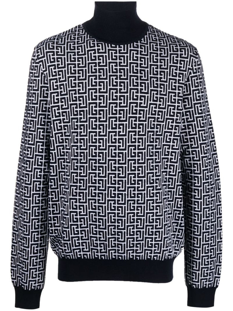Black Monogram Sweater