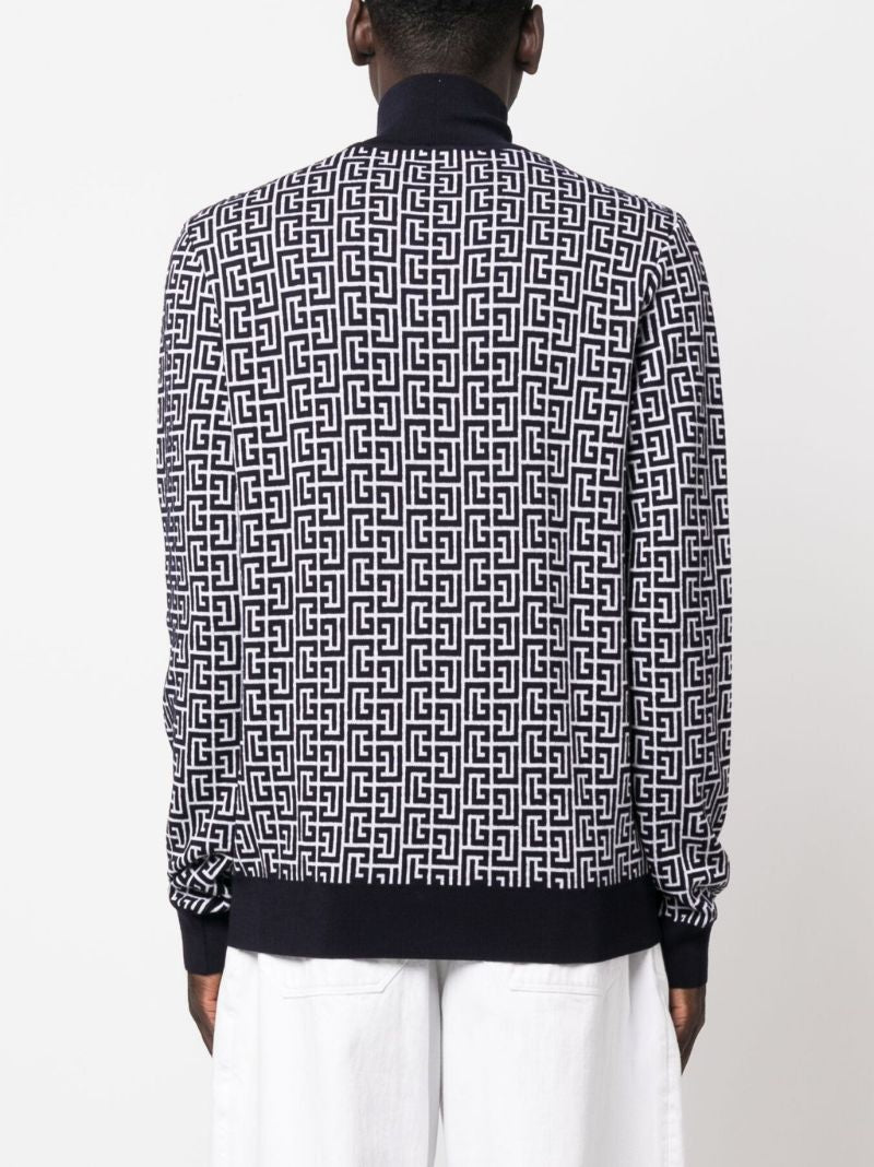 Black Monogram Sweater