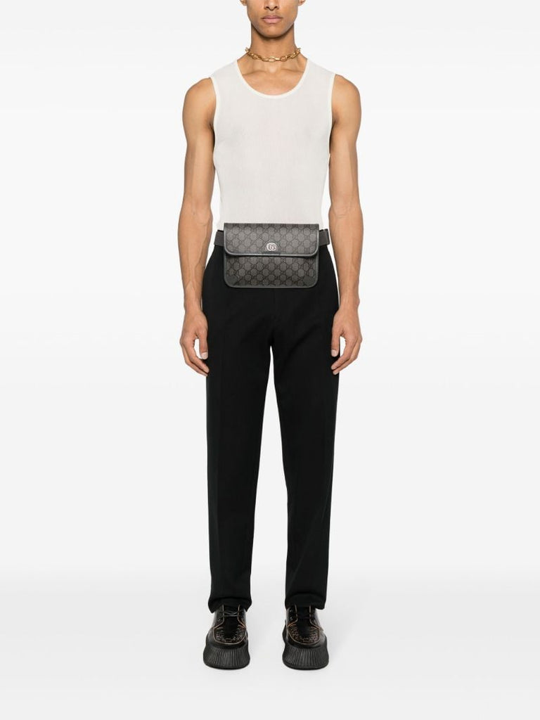 Grey Ophidia Small Gg Belt Bag