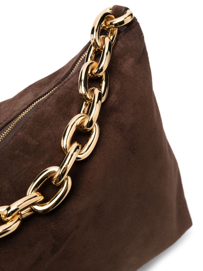 Brown Clara Suede Shoulder Bag