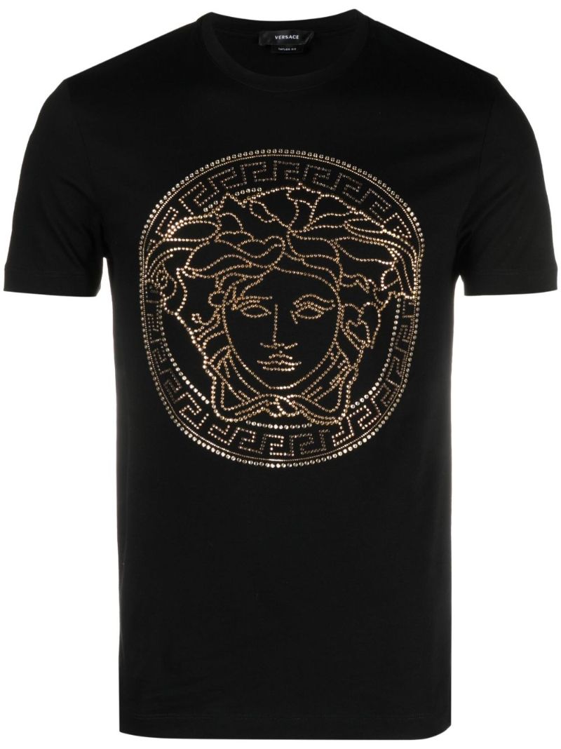 Black Medusa Head Cotton T-shirt