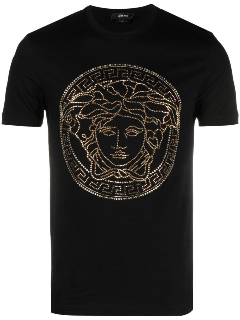 Black Medusa Head Cotton T-shirt