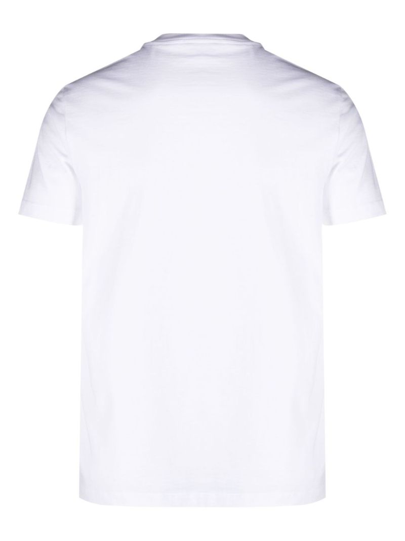 White Medusa-embroidery T-shirt