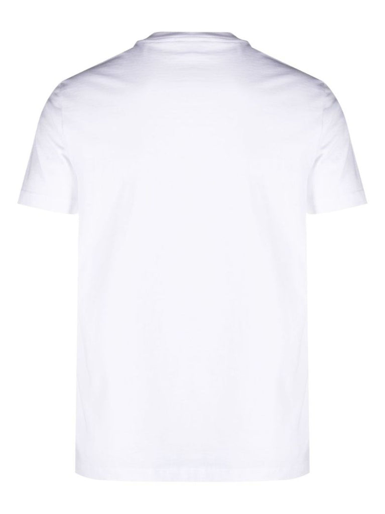 White Medusa-embroidery T-shirt