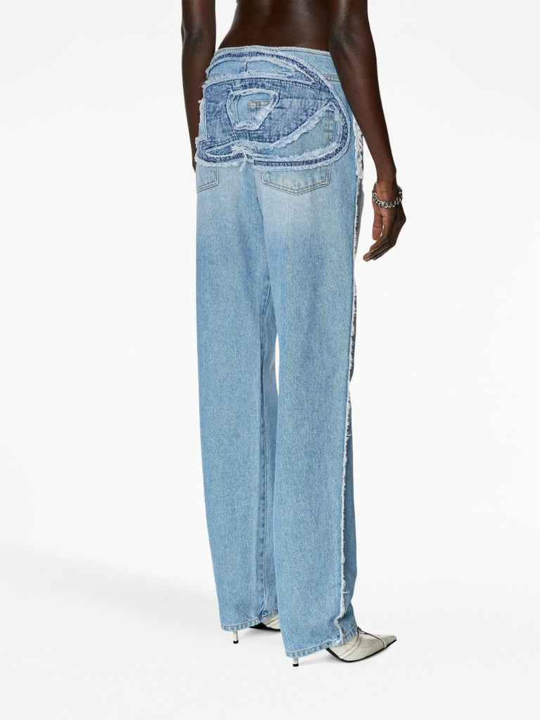 Blue D-ark 0hlac Straight-leg Jeans