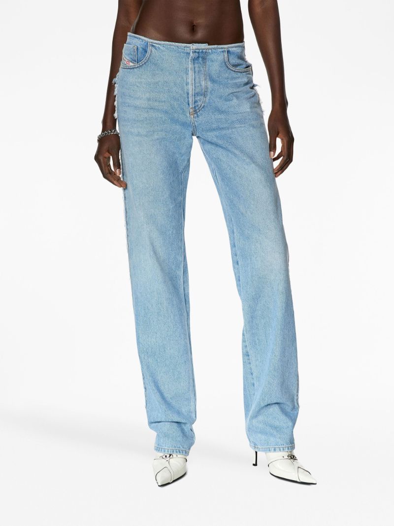 Blue D-ark 0hlac Straight-leg Jeans