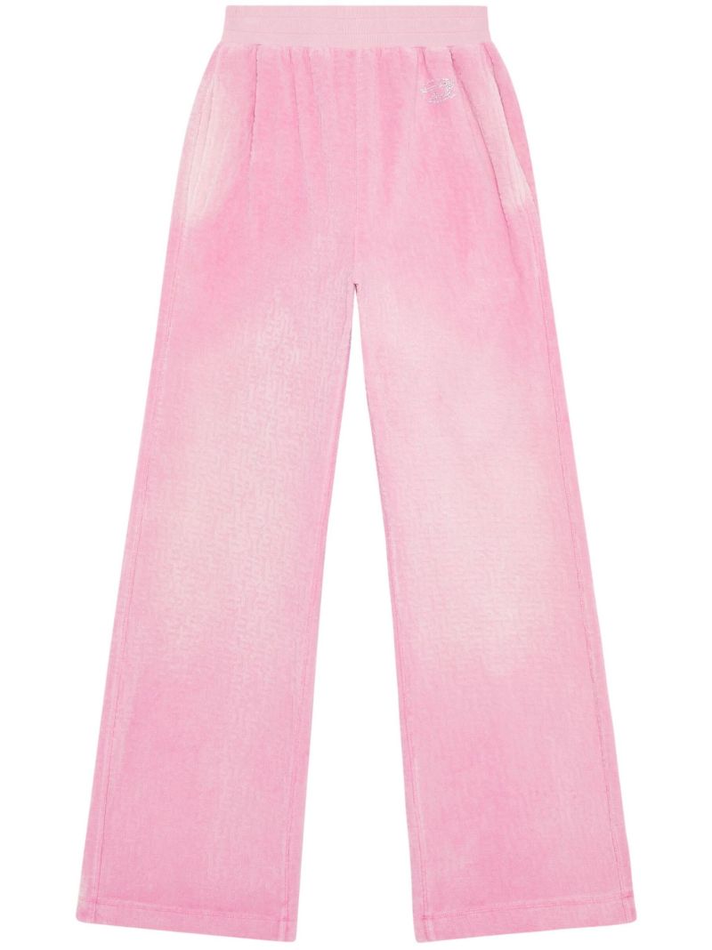 Pink Monogram Chenille Trousers