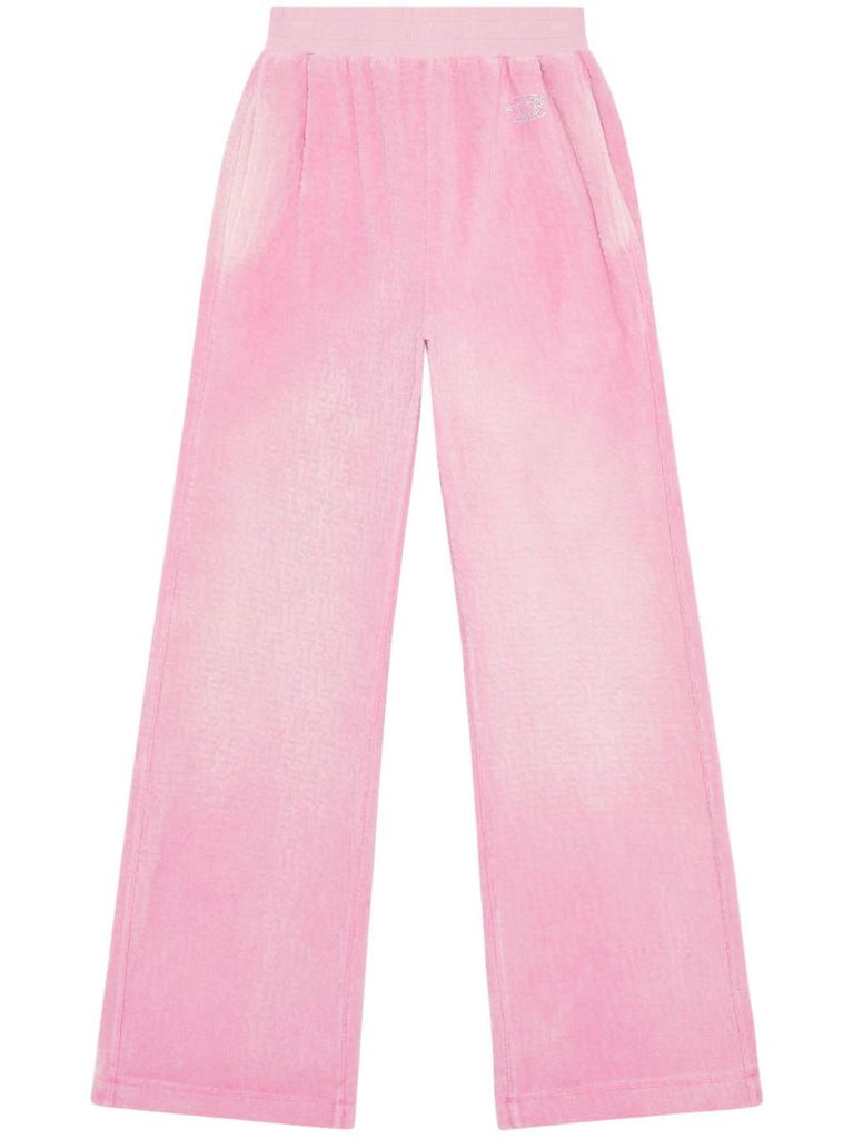 Pink Monogram Chenille Trousers