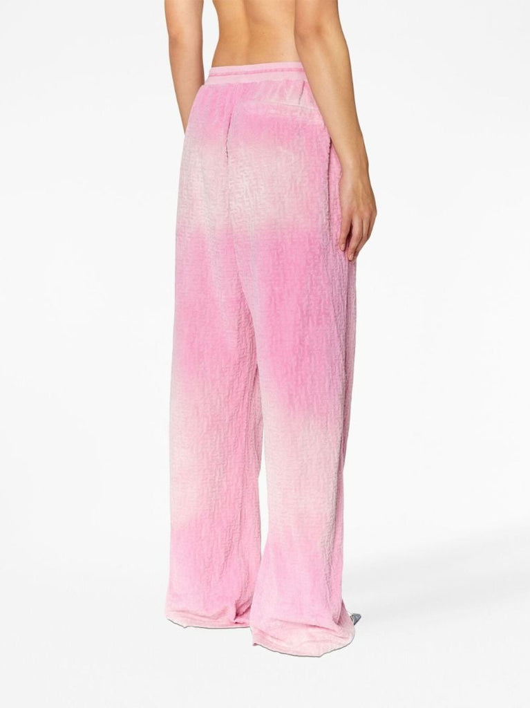 Pink Monogram Chenille Trousers