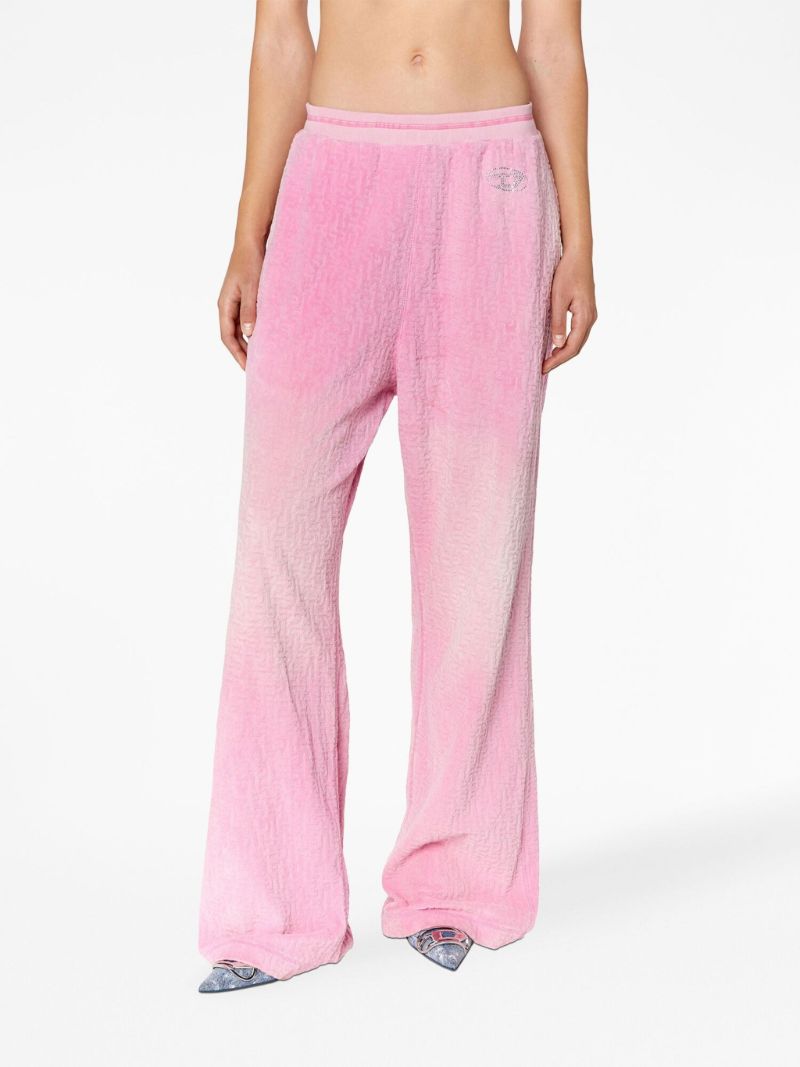 Pink Monogram Chenille Trousers
