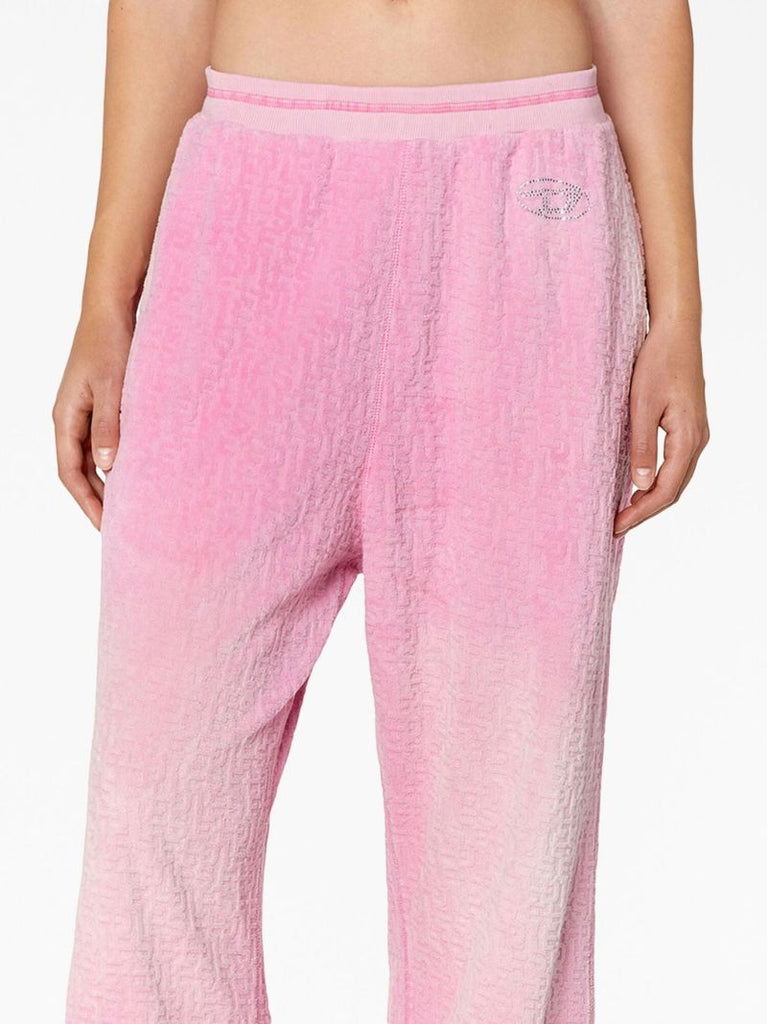 Pink Monogram Chenille Trousers