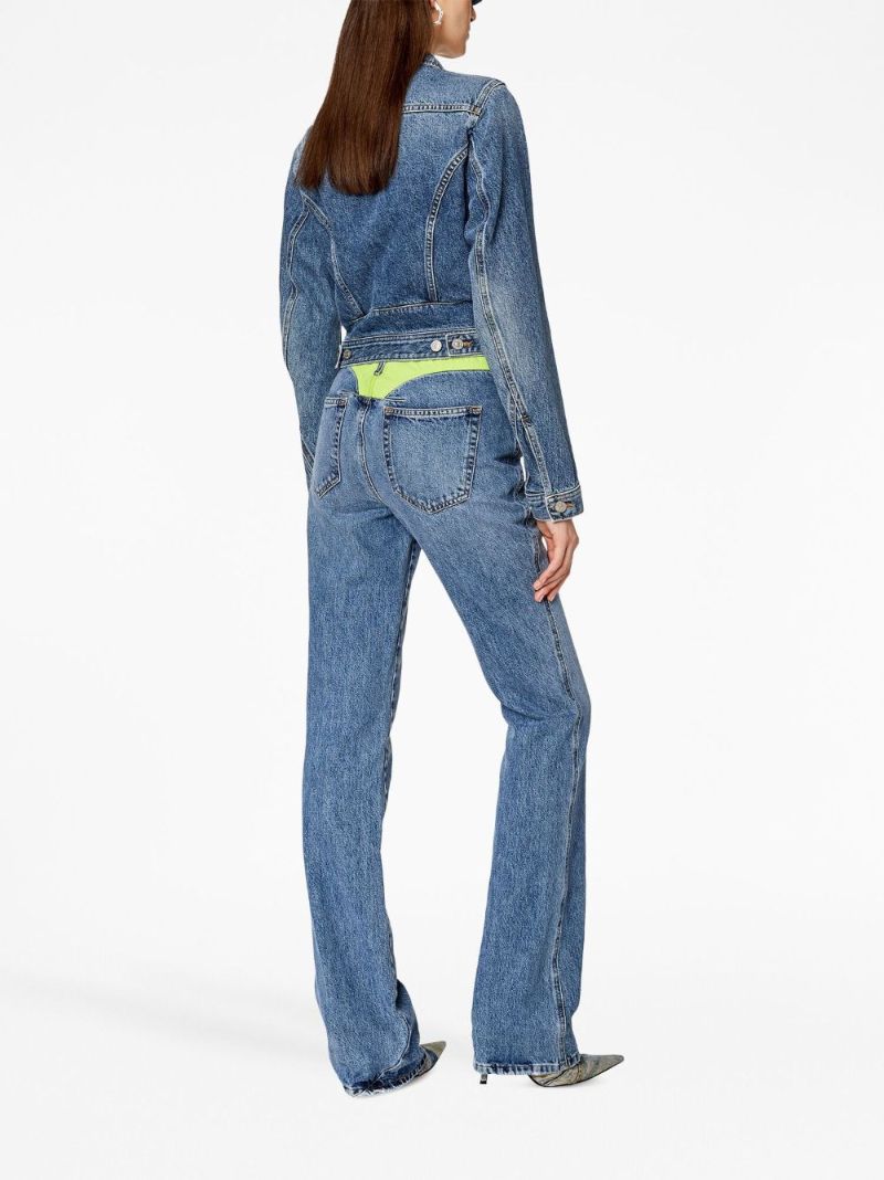Blue Bootcut Jeans