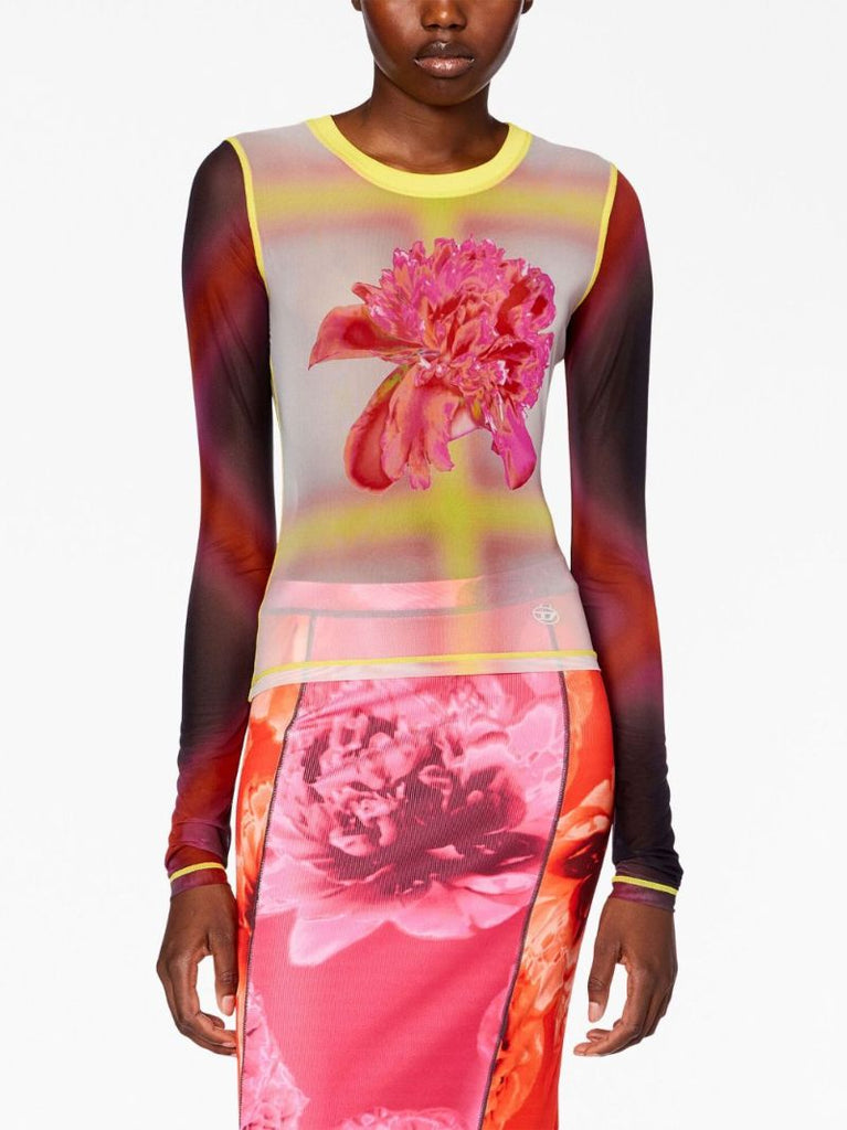 Multicolour T-sielito-l1 Floral-print Top