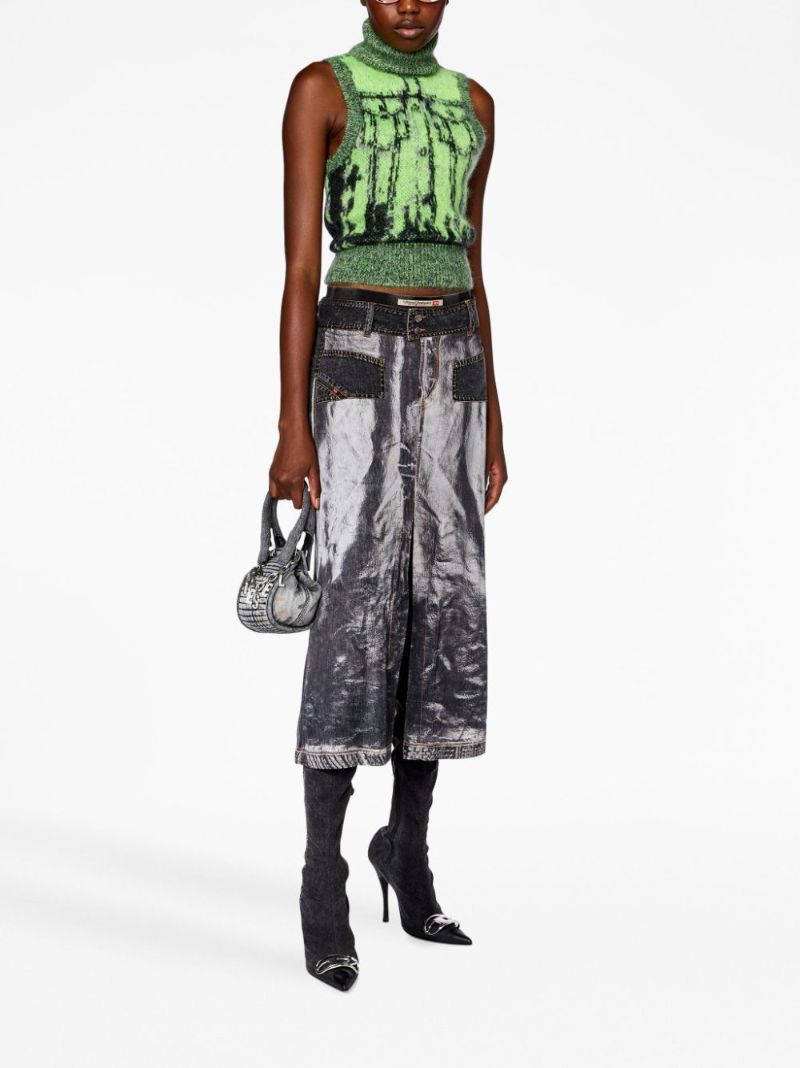 Green M-sifnos Trompe L'oeil Knit Vest