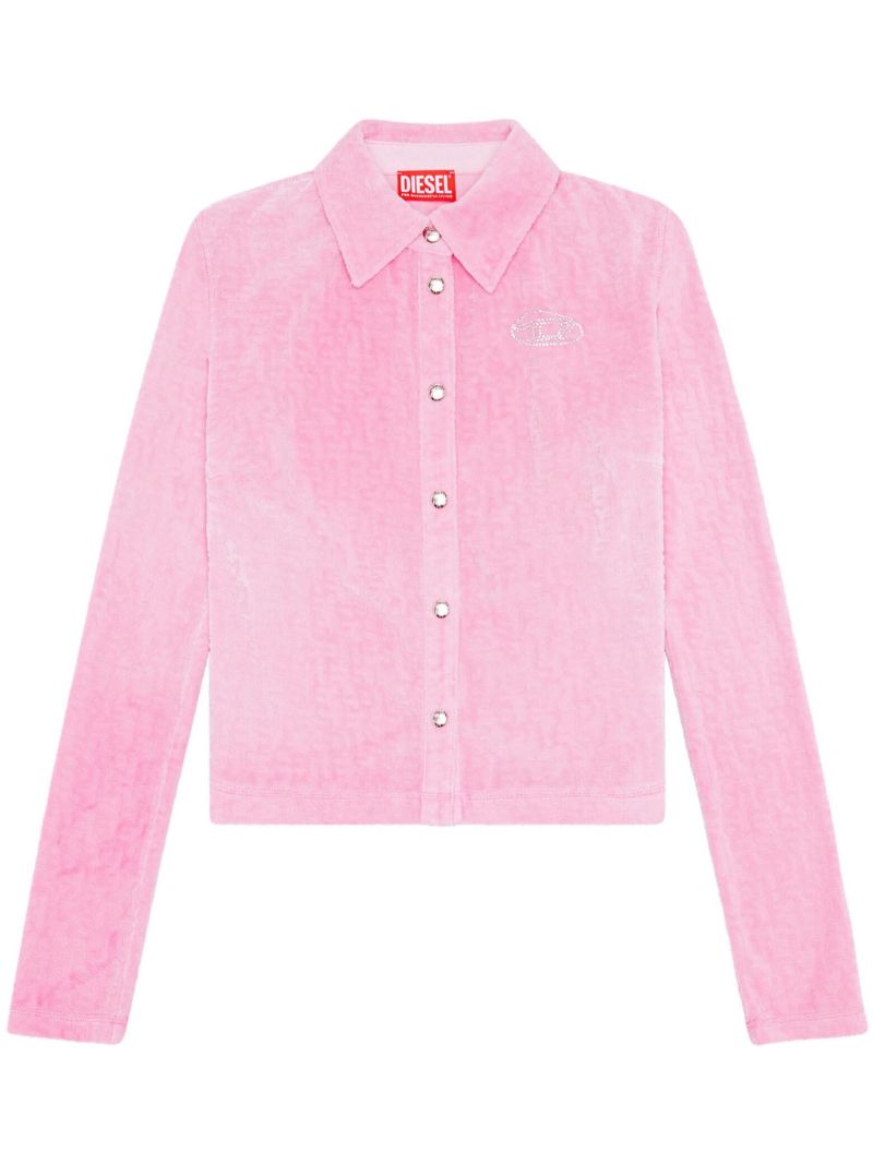 Pink Monogram Chenille Shirt