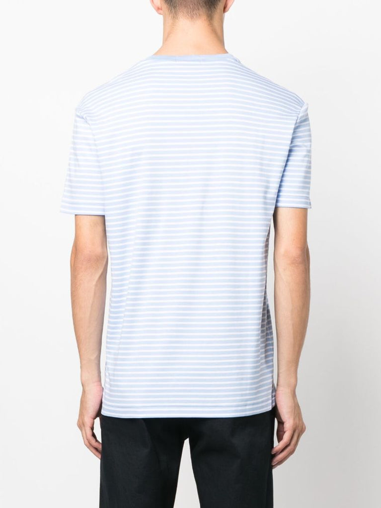 Blue Polo Pony Embroidered Cotton T-shirt