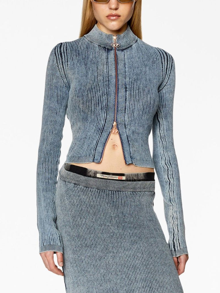 Blue M-anafi Zip-fastening Cotton Top