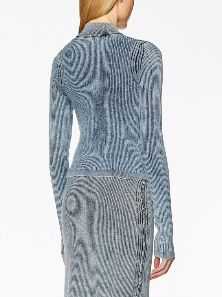 Blue M-anafi Zip-fastening Cotton Top