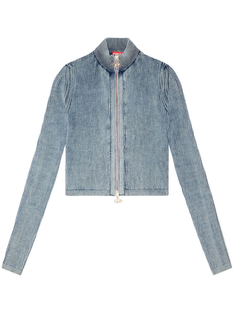 Blue M-anafi Zip-fastening Cotton Top