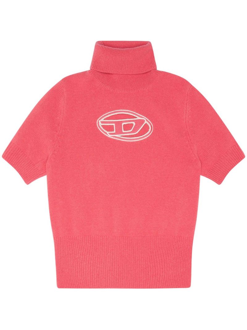Pink M-argaret Ribbed-knit Sweater