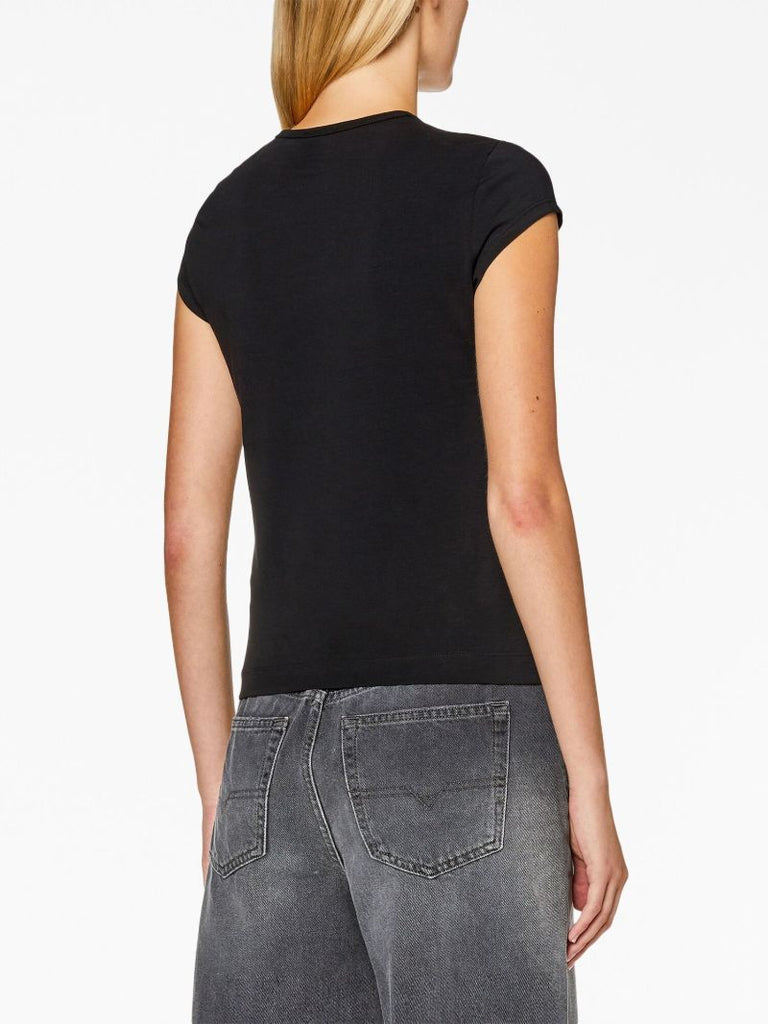 Black T-angie Cut-out T-shirt