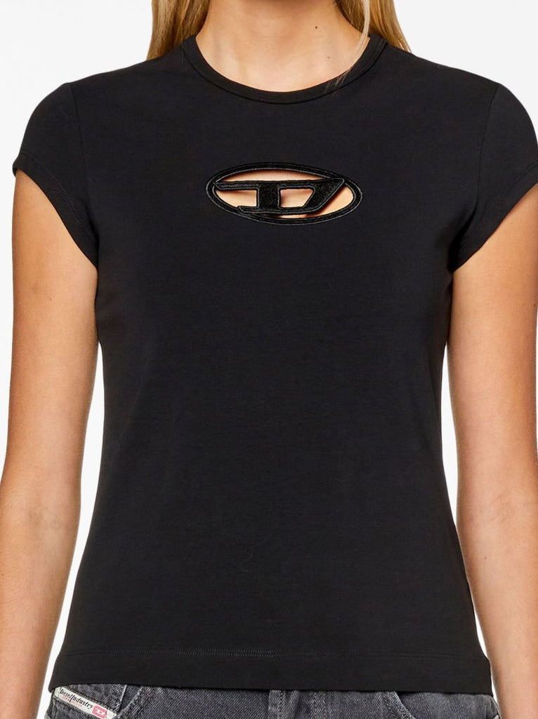 Black T-angie Cut-out T-shirt