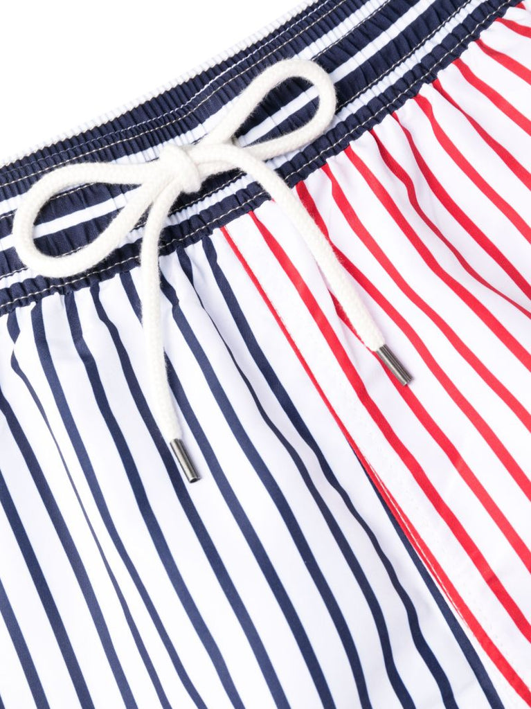 Blue Polo Pony Striped Swim Shorts