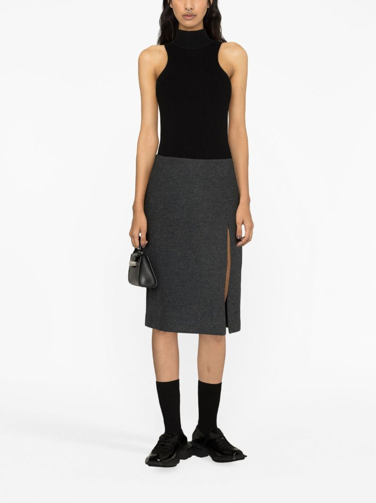 Grey Pencil Skirt