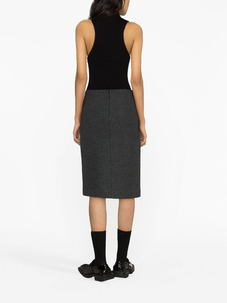 Grey Pencil Skirt