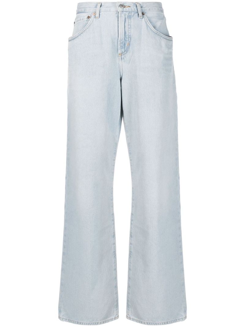 Blue Fusion Wide-leg Jeans