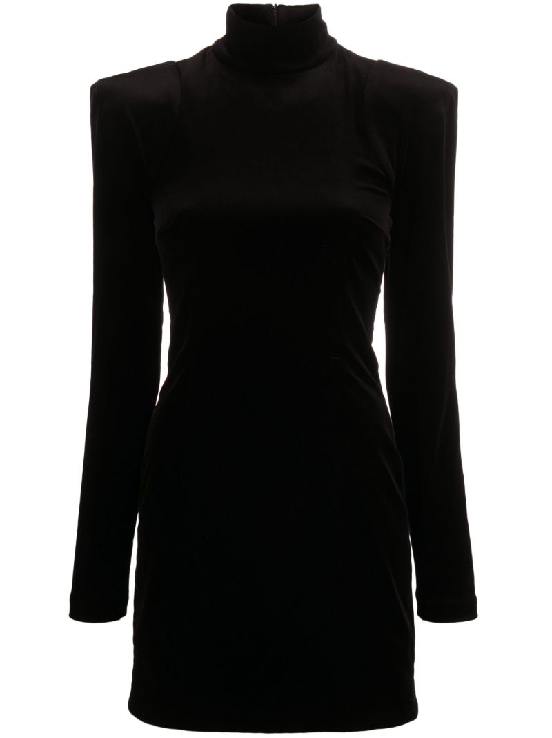 Black Velvet Mini Dress