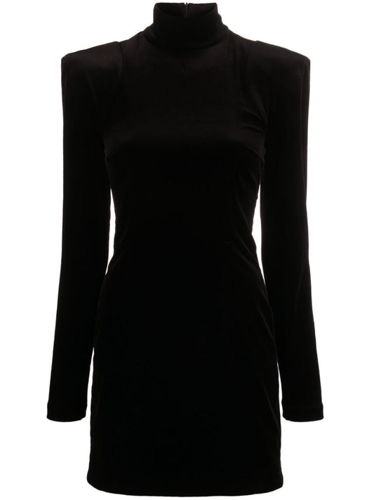 Black Velvet Mini Dress