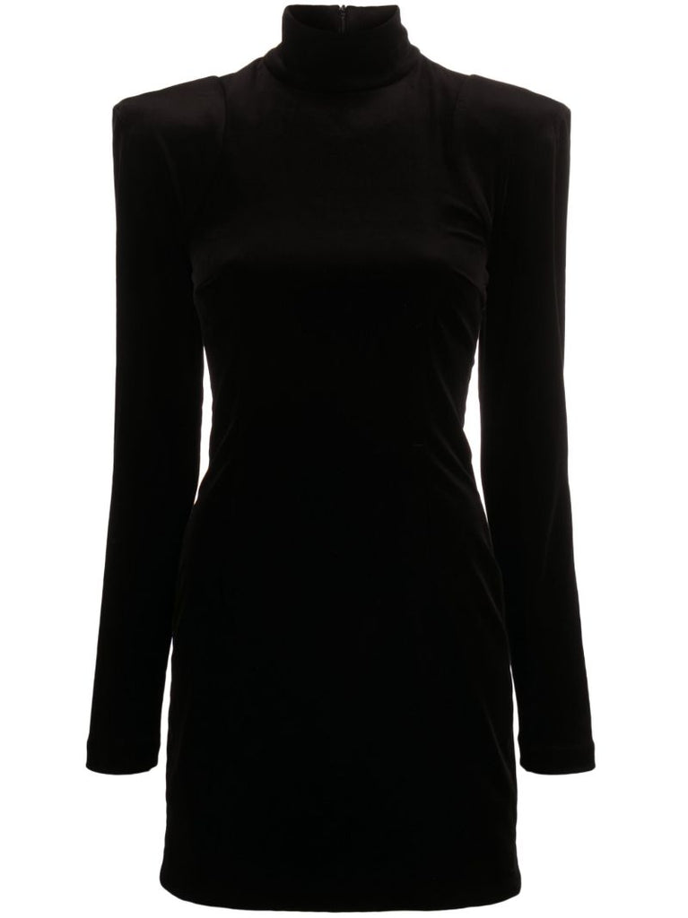Black Velvet Mini Dress