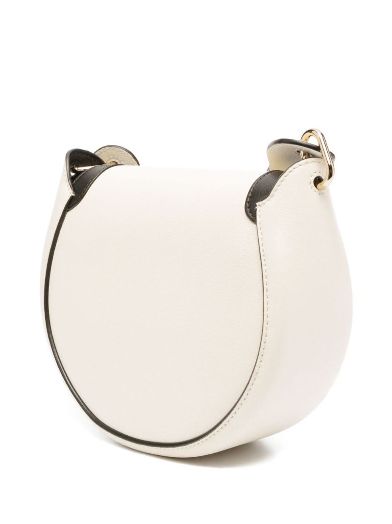 White ArlÃ_x0083_Â¨ne Leather Cross Body Bag