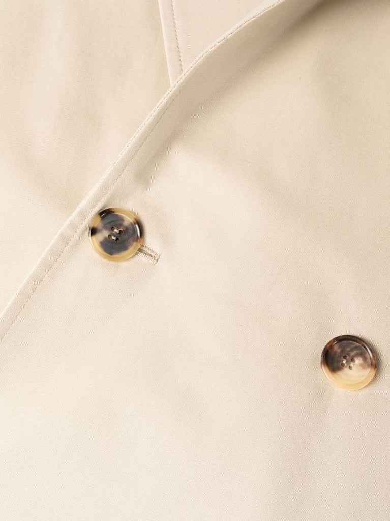 Neutral Cotton Trench Coat