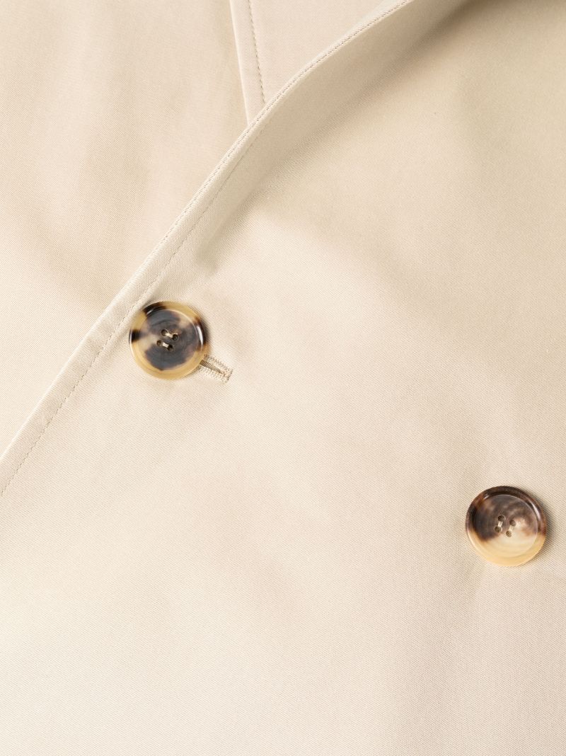 Neutral Cotton Trench Coat