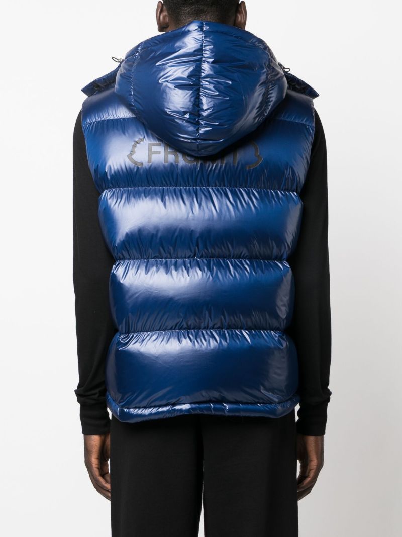 X Fragment Blue Marsh Padded Waistcoat