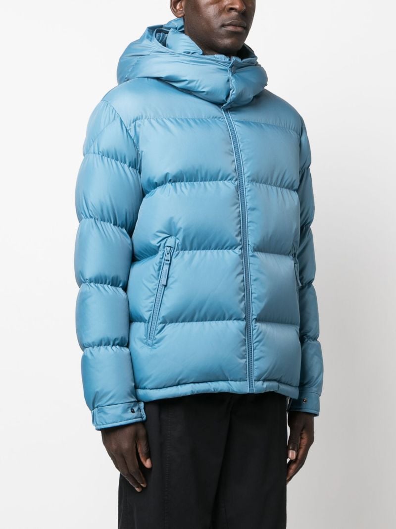 X Fragment Blue Acanthus Puffer Jacket