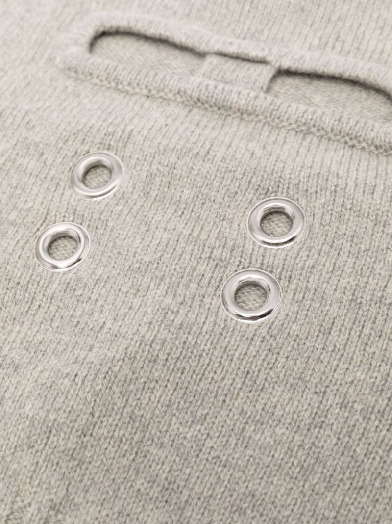 Grey Gimp Cashmere Balaclava