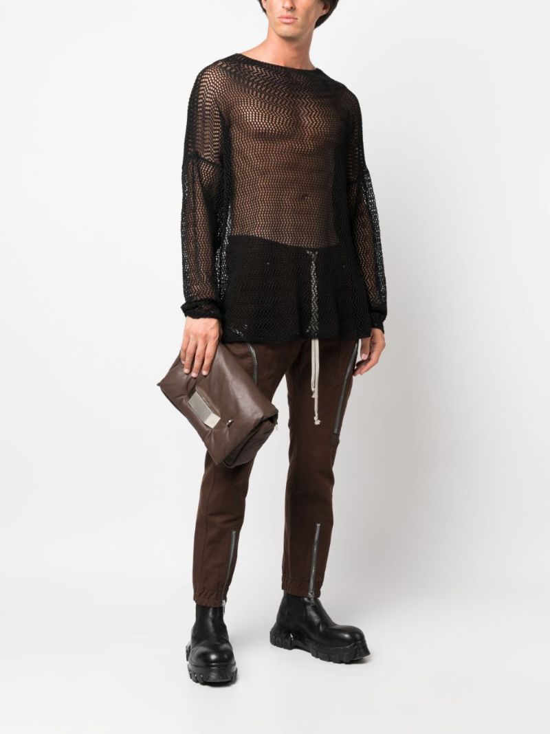 Brown Big Pillow Griffin Cross Body Bag