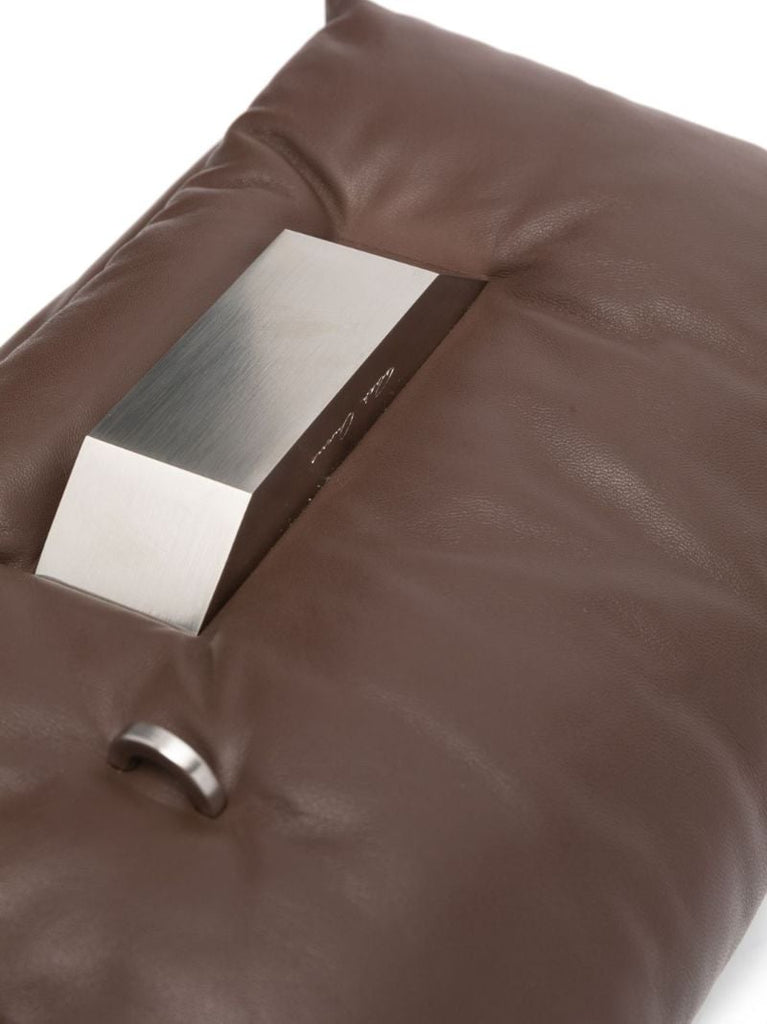 Brown Big Pillow Griffin Cross Body Bag