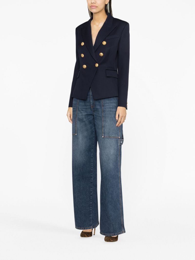 Blue Double Breasted Blazer