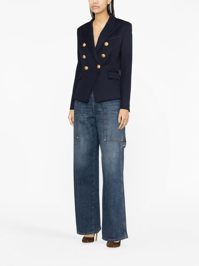 Blue Double Breasted Blazer