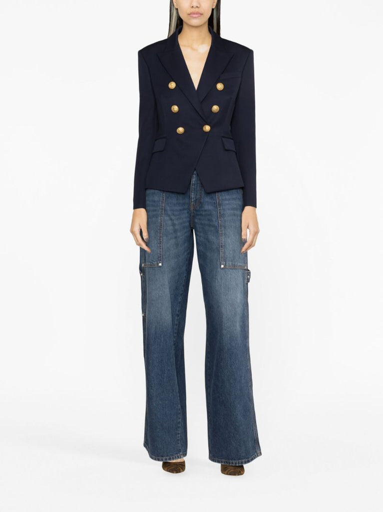 Blue Double Breasted Blazer
