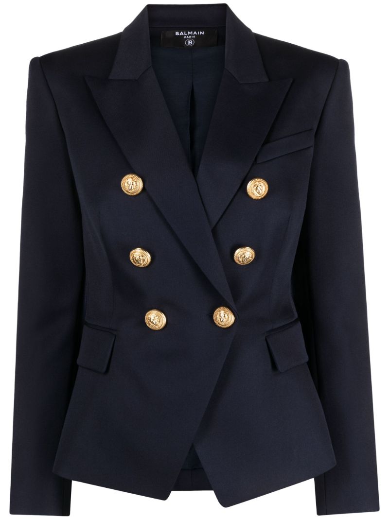 Blue Double Breasted Blazer