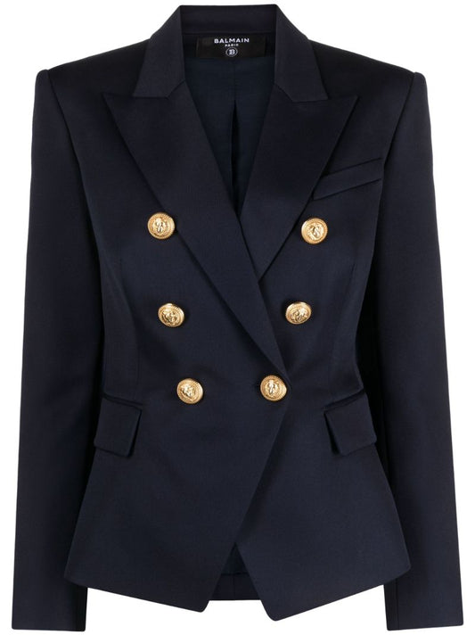 Blue Double Breasted Blazer