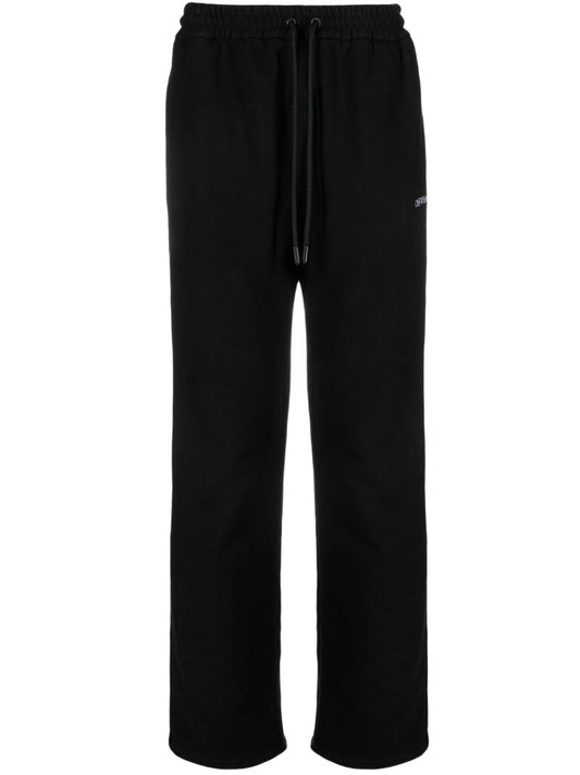 Black Diags Bit Book Track Pants