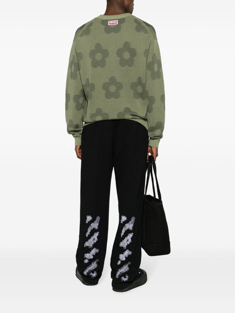 Black Diags Bit Book Track Pants