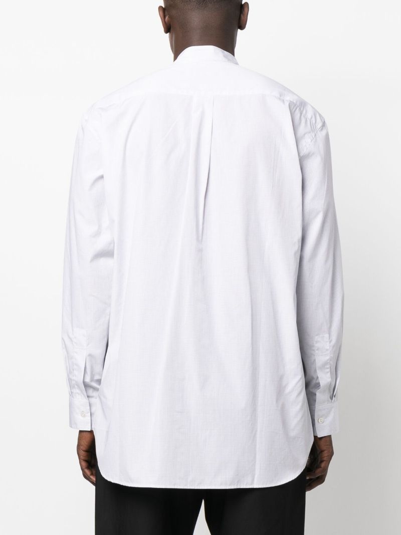 White Freitas Checked Cotton Shirt