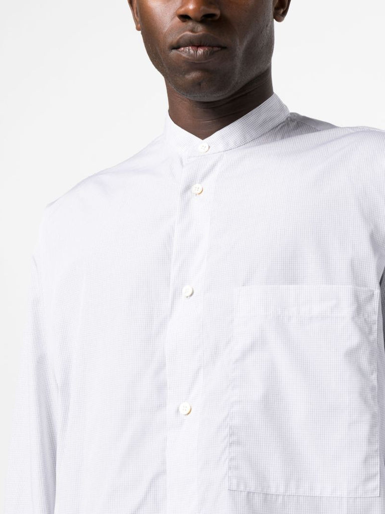 White Freitas Checked Cotton Shirt